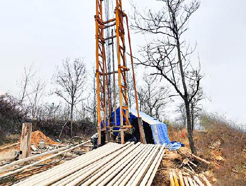 九川國際城施工現場打井工程